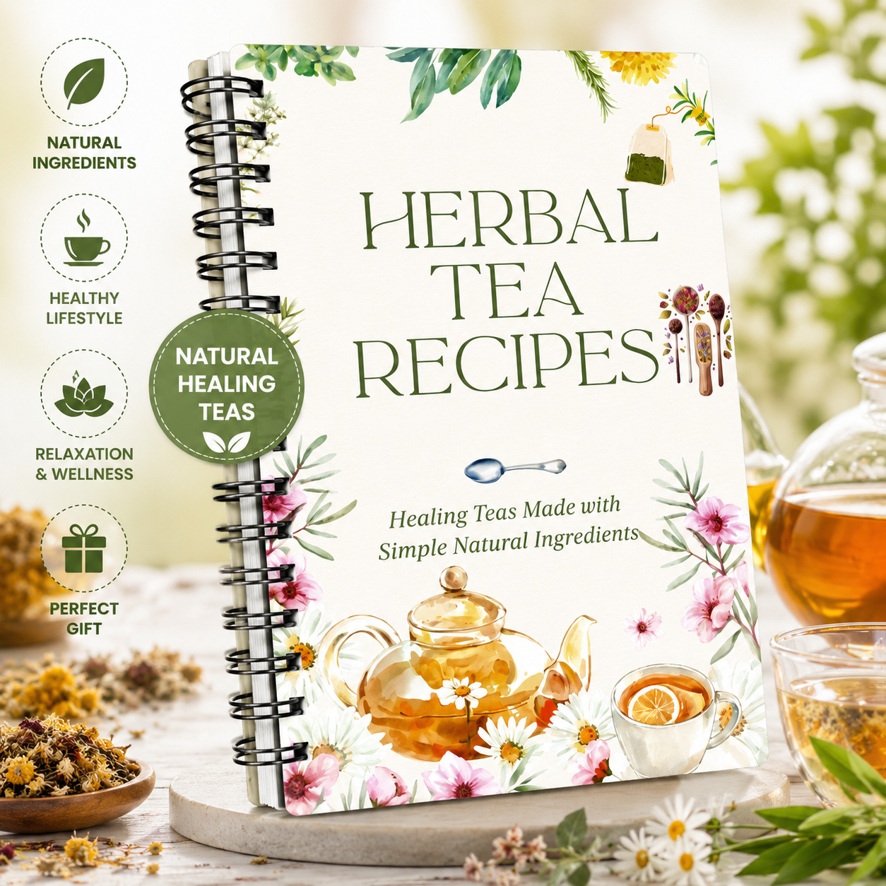 Herbal Tea For Wellness - Herbal Tea Recipes Book – Natural