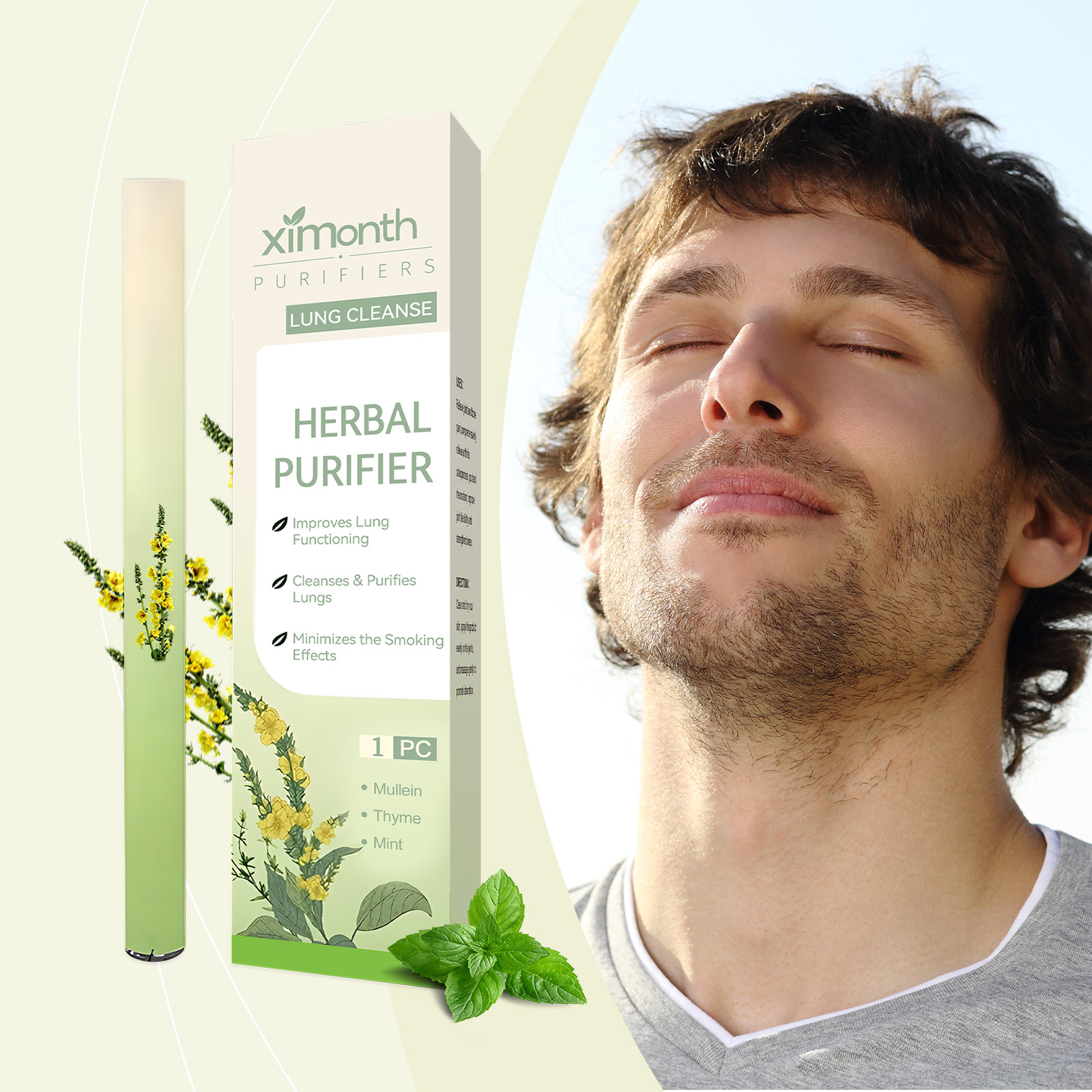 Herbal Wellness In - Natural Herbal Breathing Stick Fresh Breath