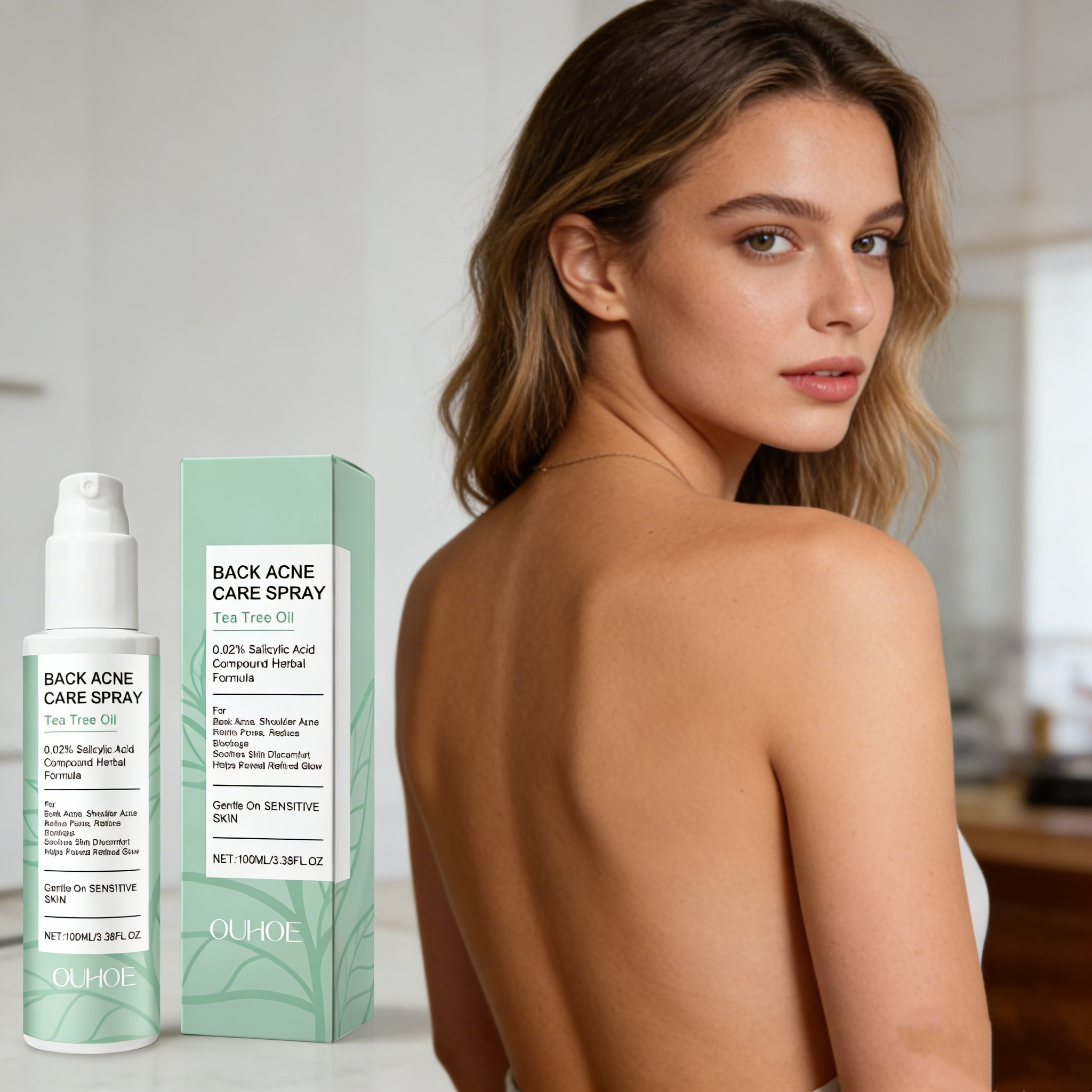 Herbal Wellness Tea - Salicylic Acid Back Acne Spray Natural