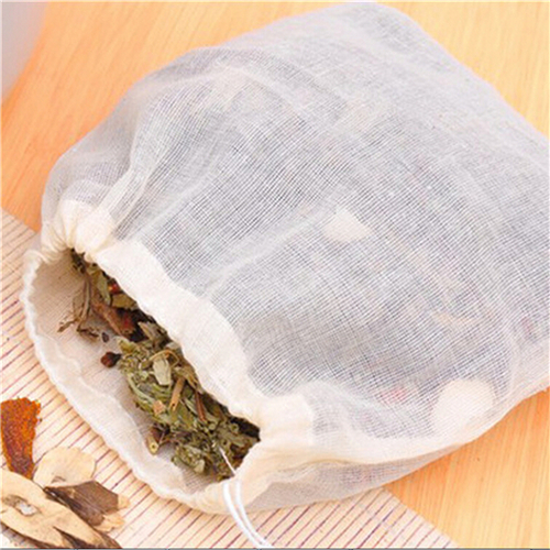 Herbal Tea For Wellness - 1pc/10Pcs Cotton Tea Bags Muslin Drawstring