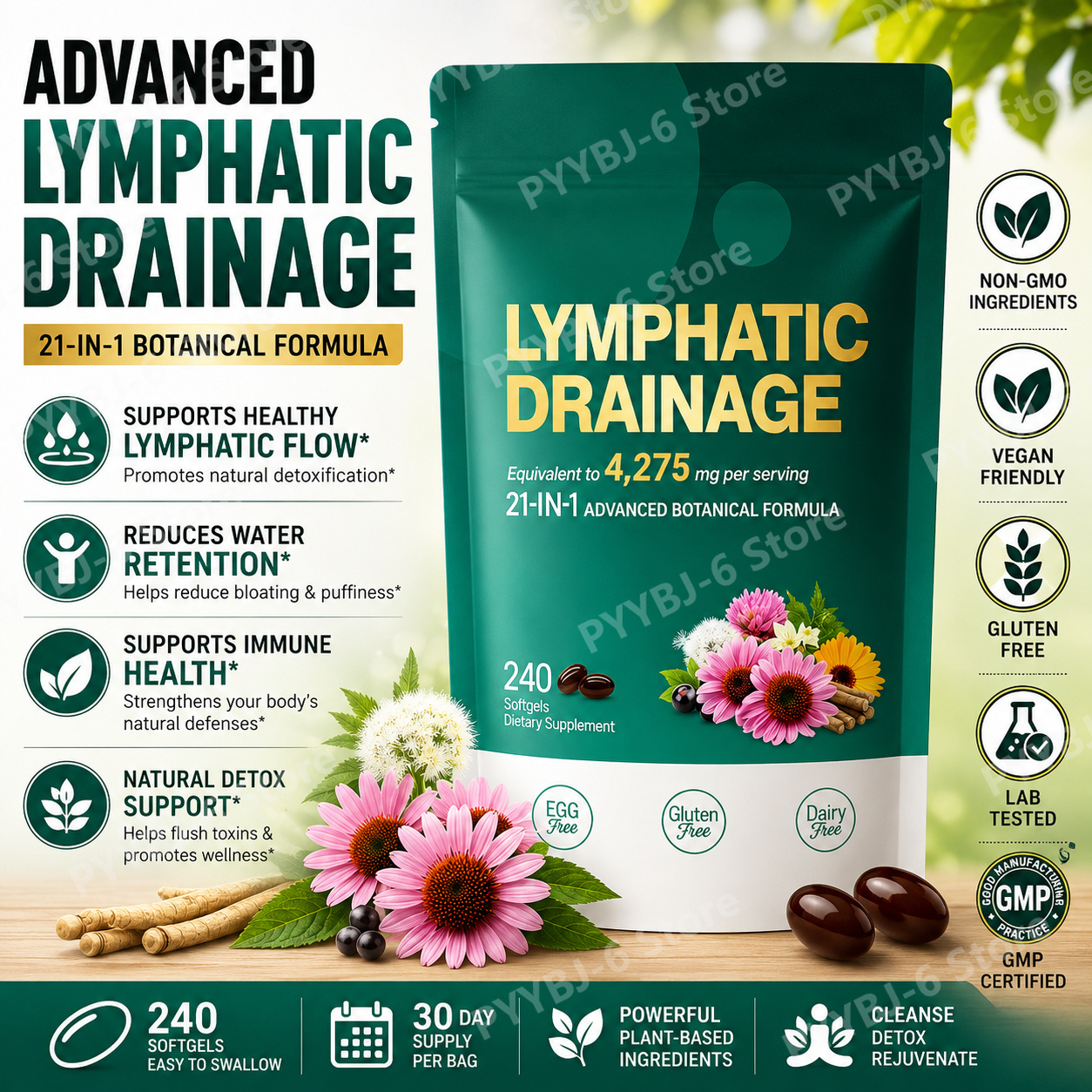 21-in-1 Botanical Lymphatic Su – Herbal Wellness Formula Bewertung und Preis