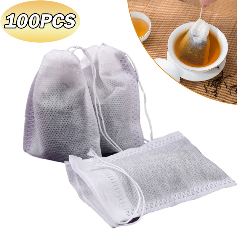 100Pcs Disposable Teabags Non- – Herbal Tea For Wellness Bewertung und Preis