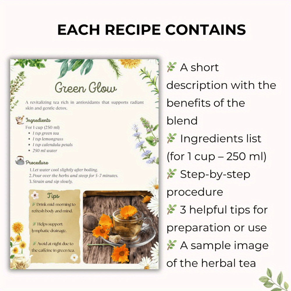 Herbal Tea Recipes Book – Natu – Herbal Tea For Wellness Bewertung und Preis