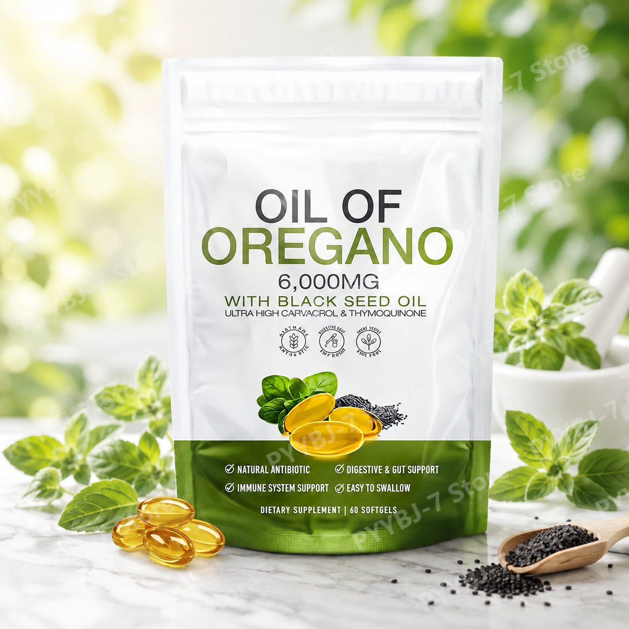 Oregano Oil with Black Seed Oi – Herbal Wellness In Bewertung und Preis