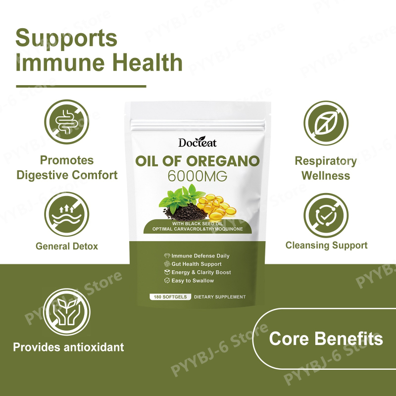 Oregano Oil Softgels with Blac – Herbal Wellness Formula Bewertung und Preis