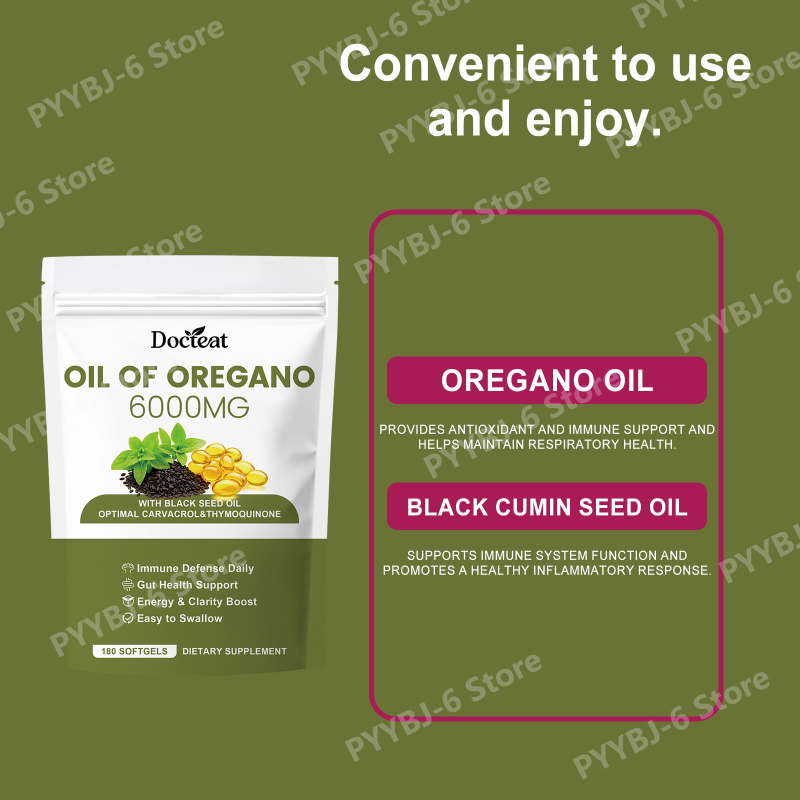 Oregano Oil Softgels with Blac – Herbal Wellness Formula Bewertung und Preis
