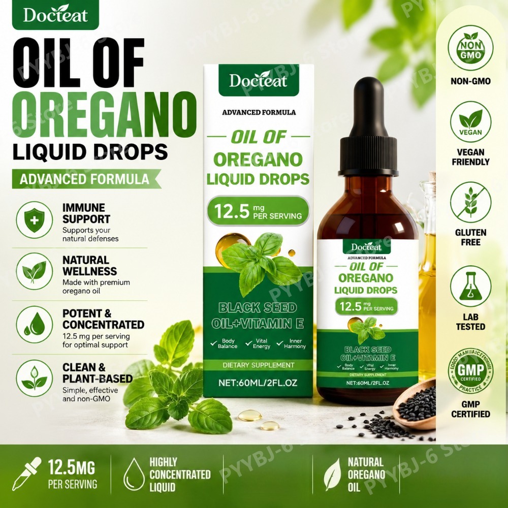 Oregano Oil Liquid Drops 60ml  – Herbal Wellness In Bewertung und Preis