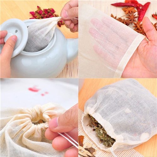 1pc/10Pcs Cotton Tea Bags Musl – Herbal Tea For Wellness Bewertung und Preis