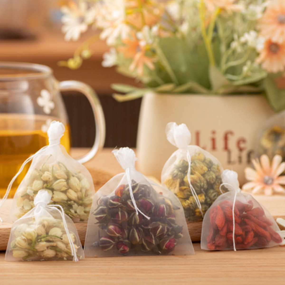 100pcs Tea Bags Nylon Food Gra – Herbal Tea For Wellness Bewertung und Preis
